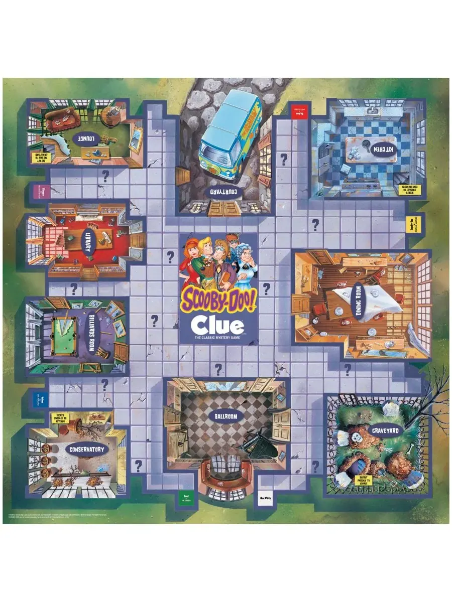 Игра CLUE по мотивам мультфильма «Скуби-Ду» Usaopoly — изображение 7 из 9, мульти