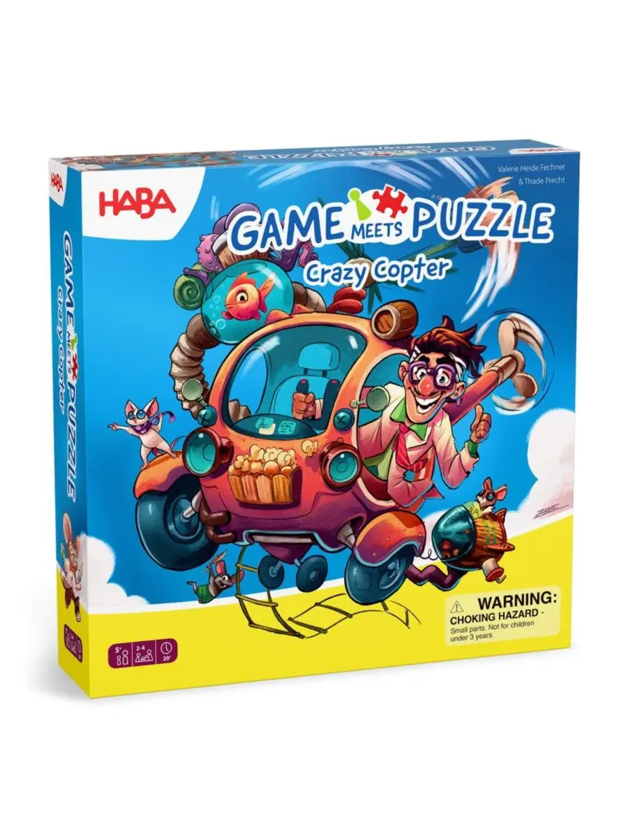 Игра-головоломка - настольная игра Crazy Copter для детей Haba — синий