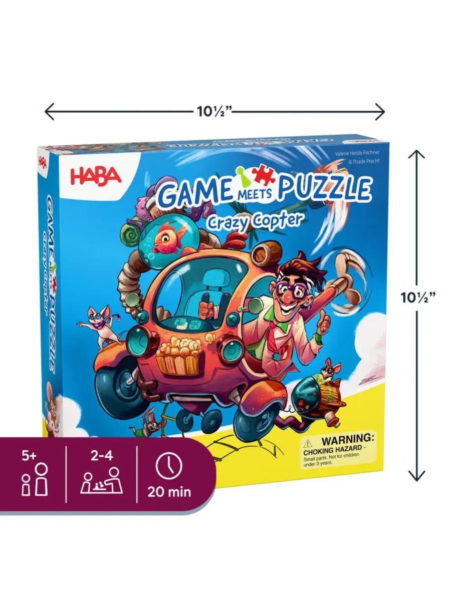Игра-головоломка - настольная игра Crazy Copter для детей Haba — изображение 7 из 8, синий