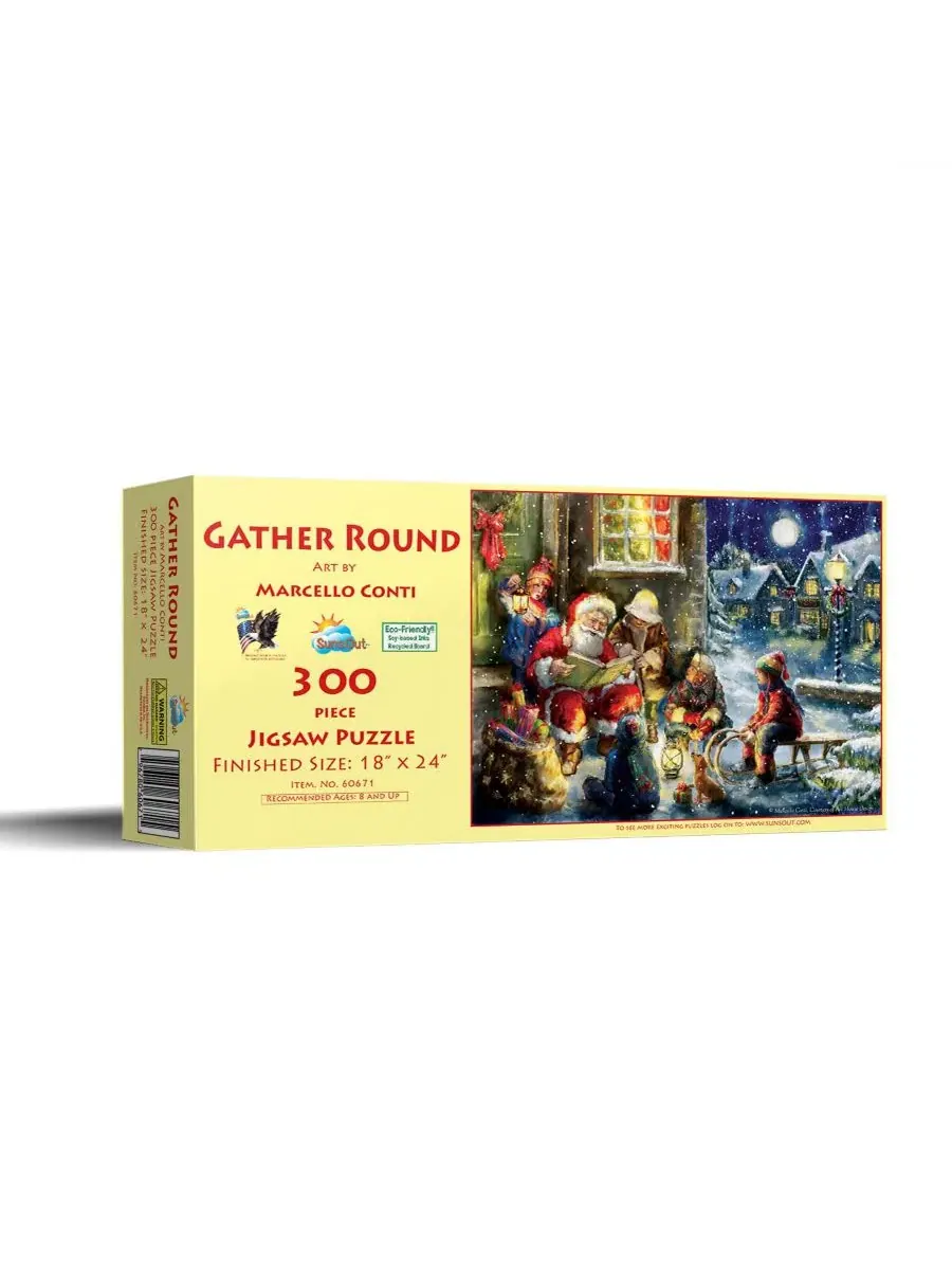 Пазл Gather Round из 300 деталей для взрослых, рождественский Sunsout