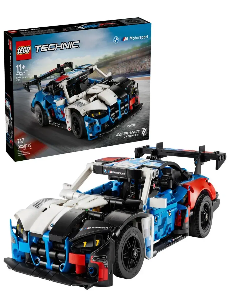 Конструктор Technic BMW M4 GT3 EVO Race Car, 42226 Lego