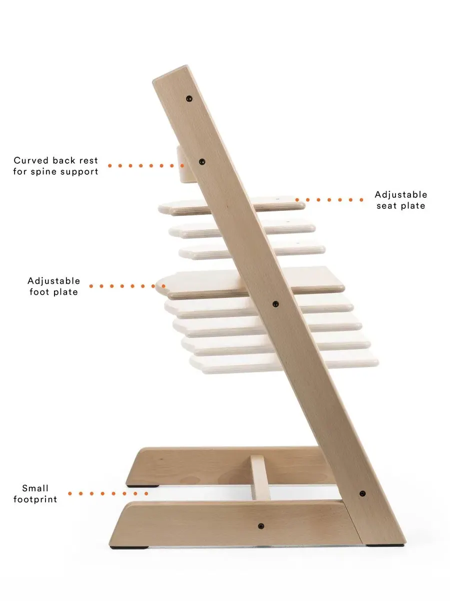 Детский стульчик для кормления Baby Tripp Trapp, подушка и поднос Stokke — изображение 3 из 6, белый
