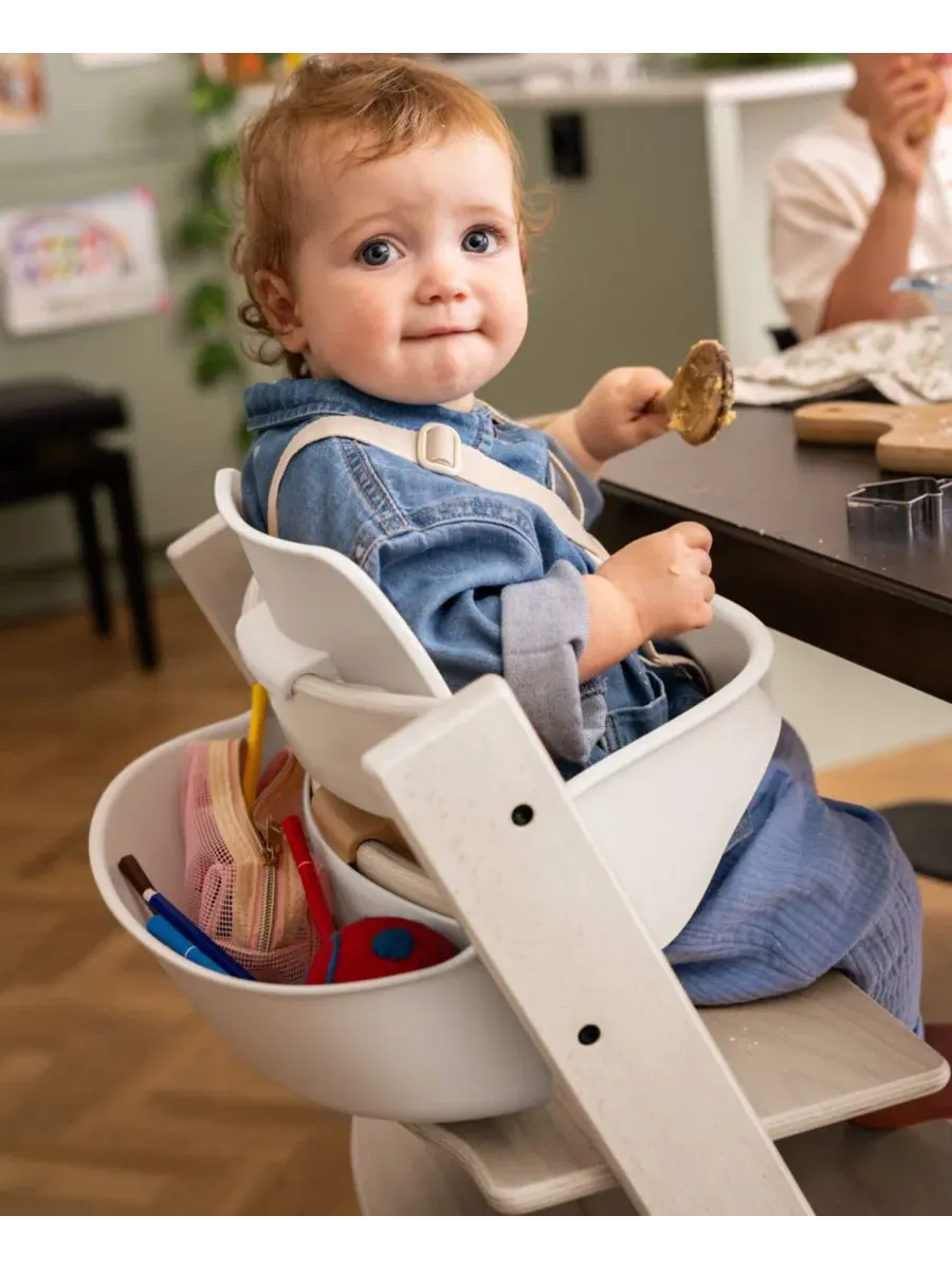 Детский стульчик для кормления Baby Tripp Trapp, подушка и поднос Stokke — изображение 6 из 6, белый