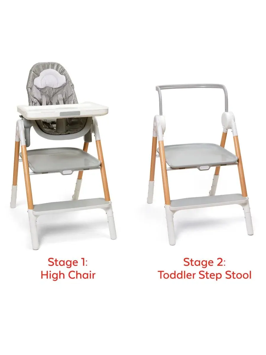 Детский стульчик для кормления Sit-To-Step Skip Hop — изображение 3 из 12, белый
