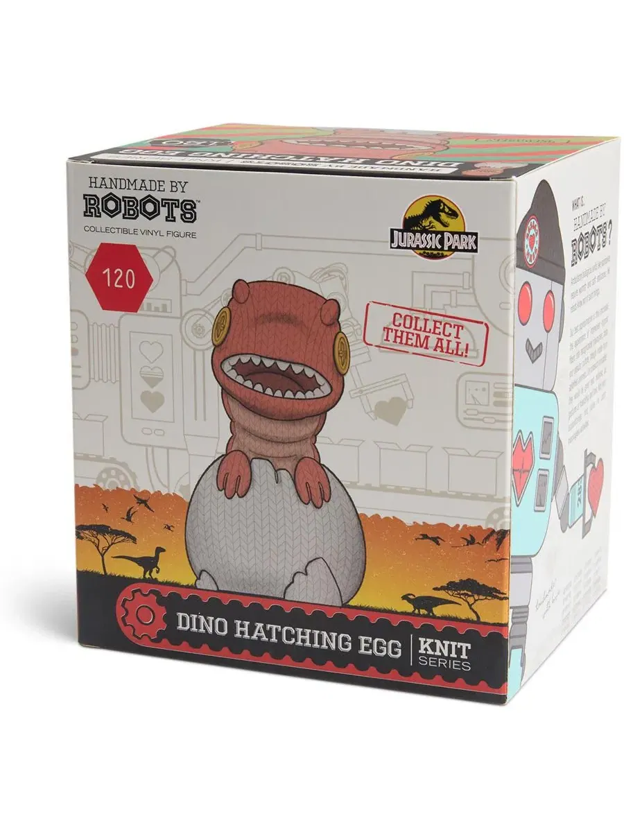 Виниловая фигурка Dino Hatching Egg Handmade By Robots, 14 см — изображение 5 из 5, нет цвета