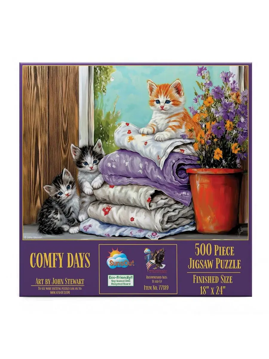 Пазл Comfy Days из 500 деталей для взрослых Sunsout — изображение 3 из 5, нет цвета