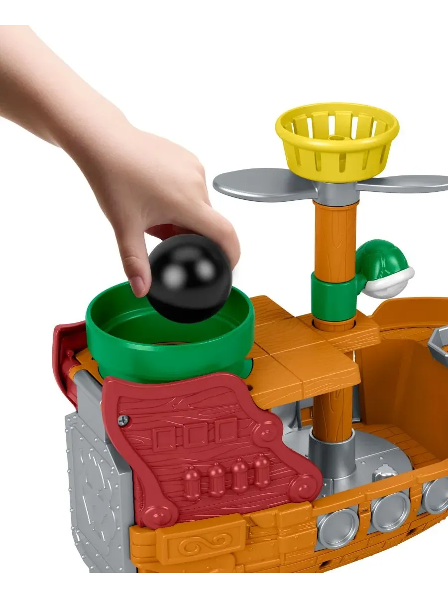 Игровой набор Little People My Mario Bowser's Airship с фигуркой, корабль, 1 фигурка, 1 игровой — изображение 4 из 6, мульти
