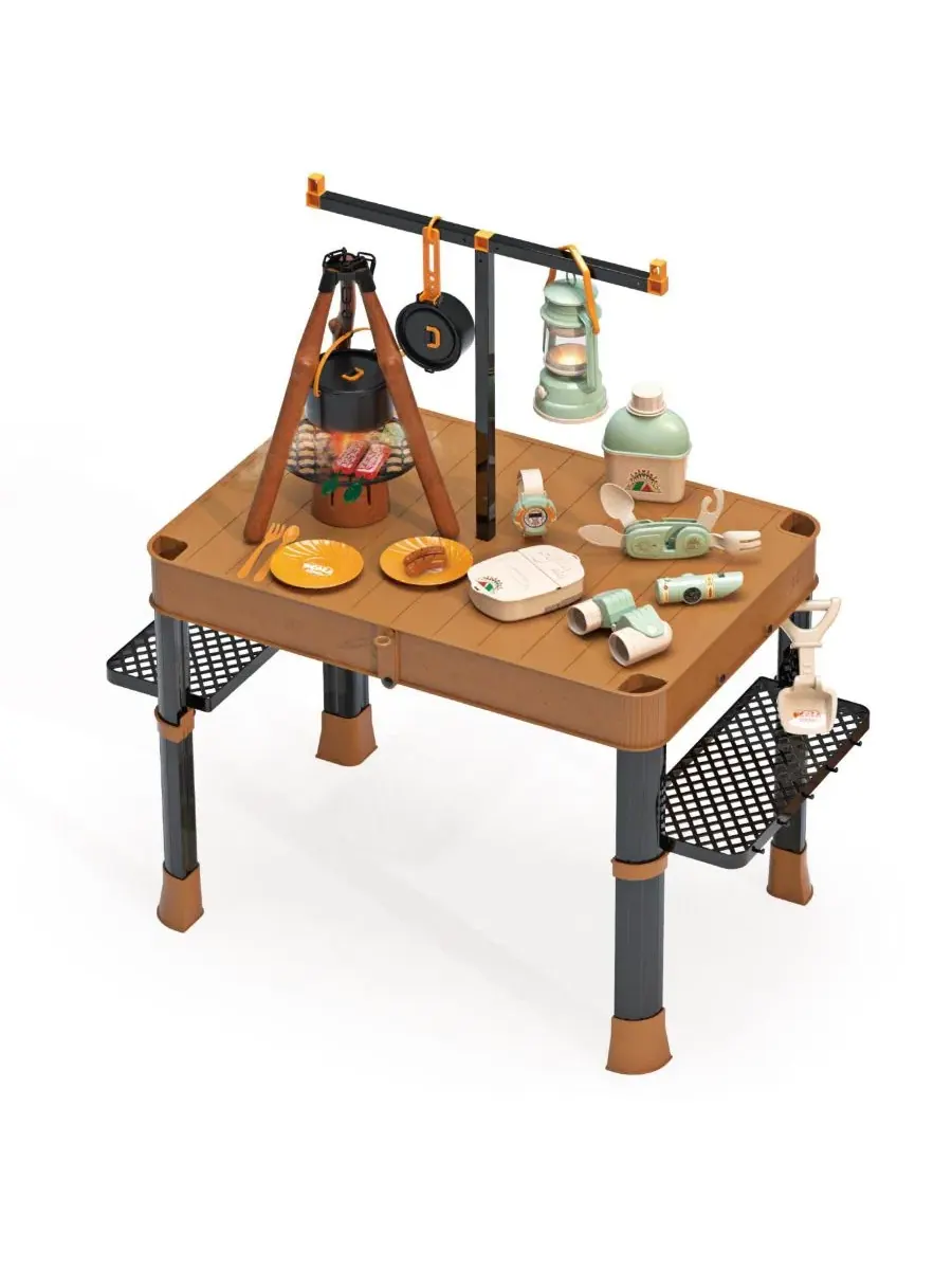 Игровой набор для кемпинга с костром Wilderness Explorer Adventure Kit Contixo — коричневый
