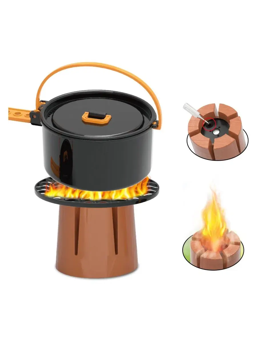 Игровой набор для кемпинга с костром Wilderness Explorer Adventure Kit Contixo — изображение 5 из 6, коричневый