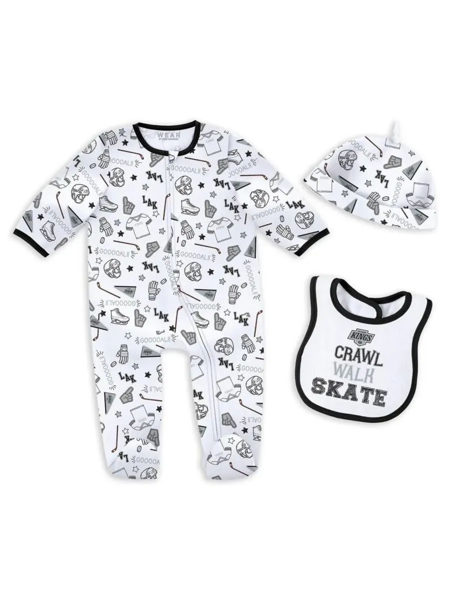 Детский спальный мешок Los Angeles Kings с нагрудником для мальчиков и девочек WEAR by Erin Andrews