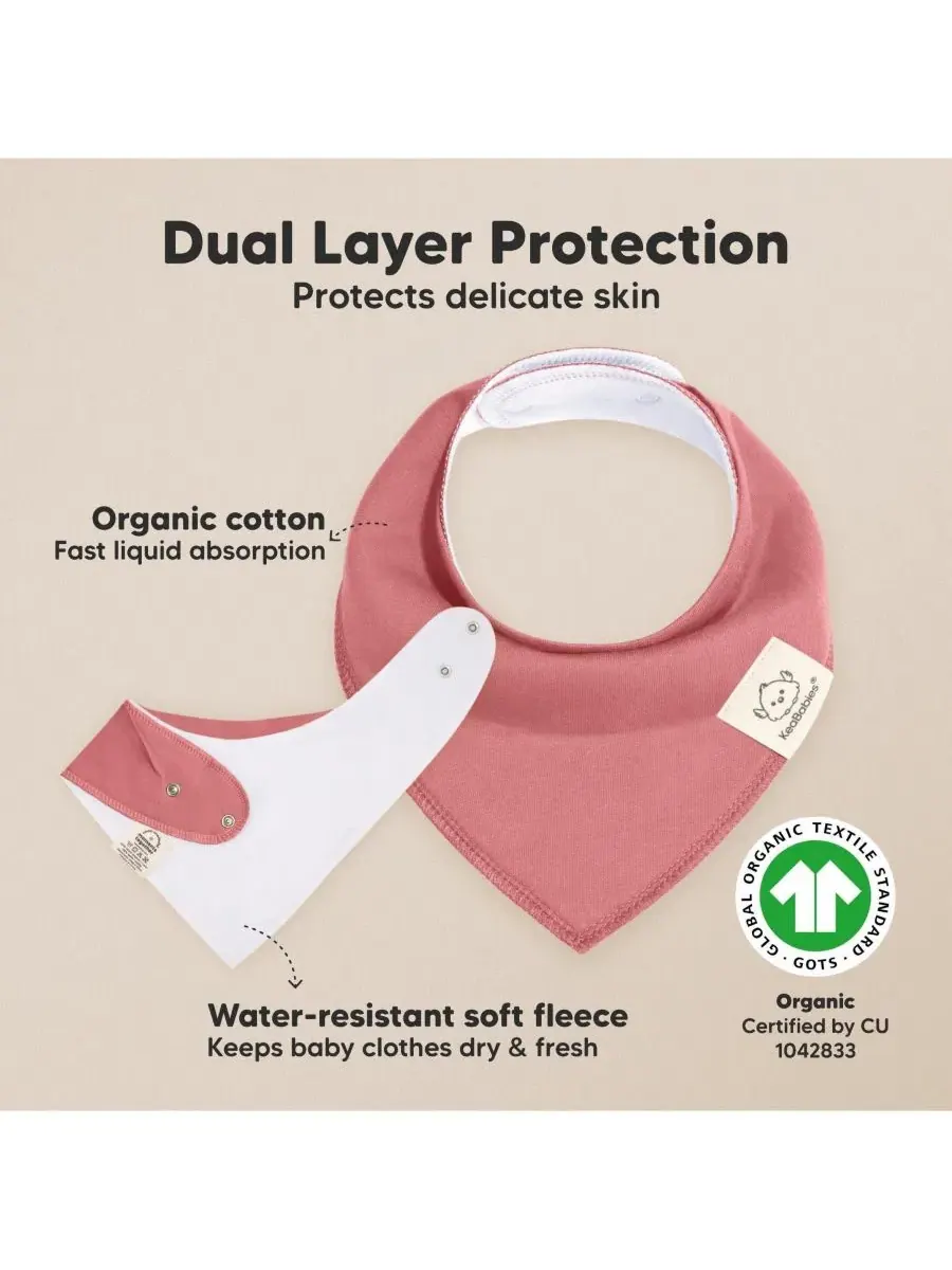 Набор из 8 детских слюнявчиков-бандан, слюнявчики для девочек и мальчиков, слюнявчики для младенцев — изображение 2 из 9