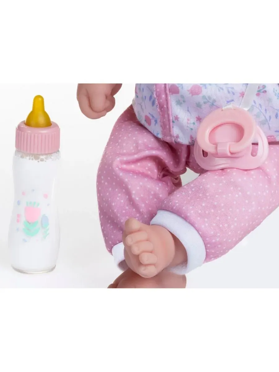 Мягкая кукла-младенец La Baby (36 см ), комплект из 3 предметов: одежда, соска и волшебная — изображение 3 из 3, мульти