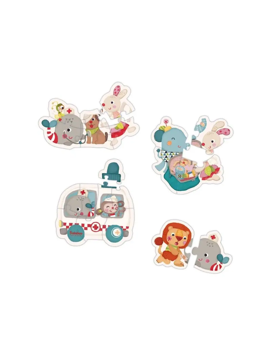 Головоломка с фигуркой кита Вильмы в костюме скорой помощи Bababoo And Friends — мульти