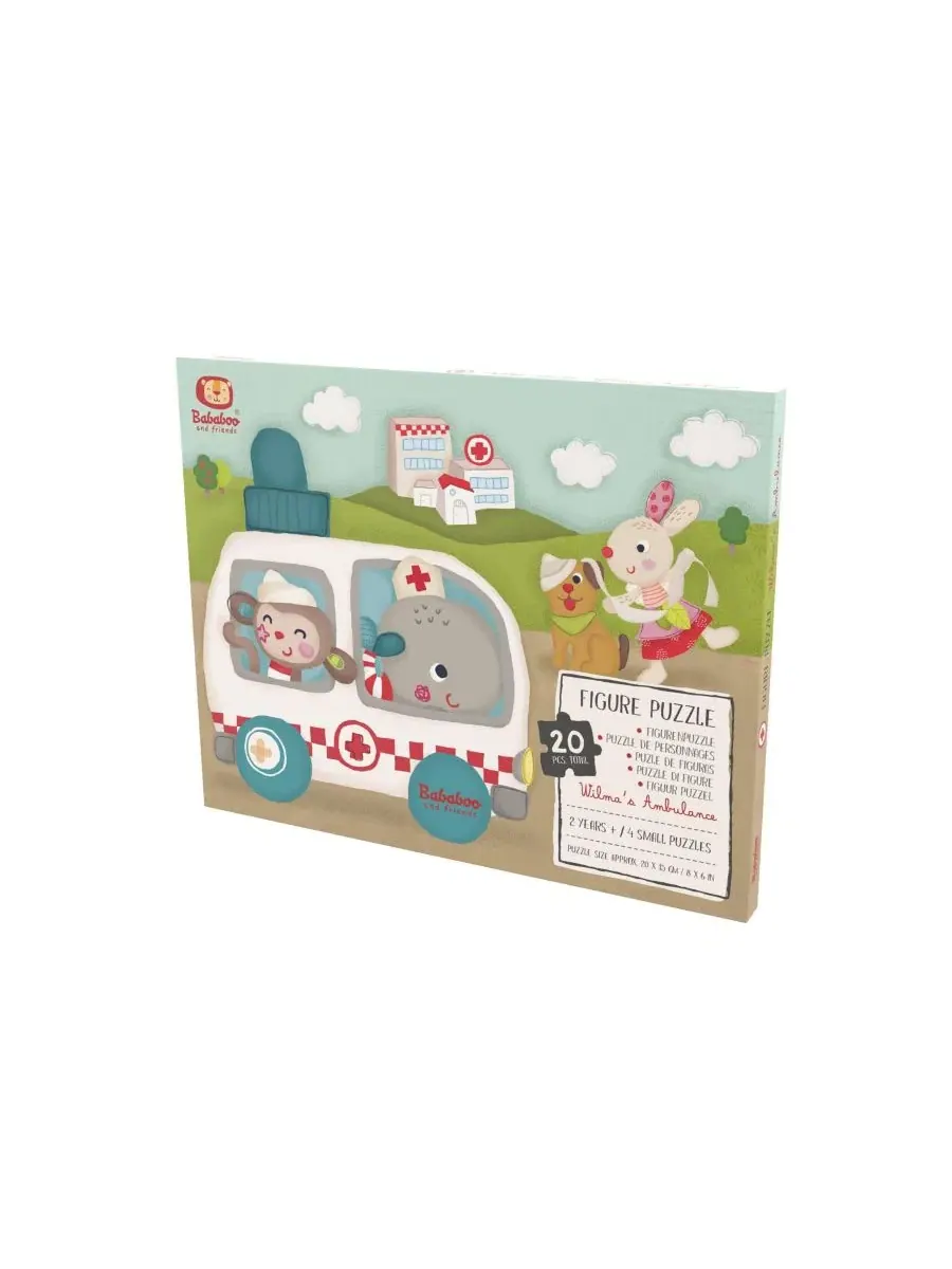 Головоломка с фигуркой кита Вильмы в костюме скорой помощи Bababoo And Friends — изображение 2 из 3, нет цвета