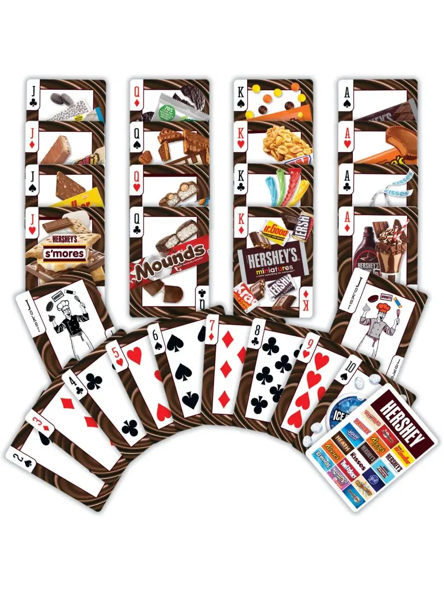 Игральные карты Hershey's - колода из 54 карт Masterpieces Puzzles — изображение 2 из 4, мульти