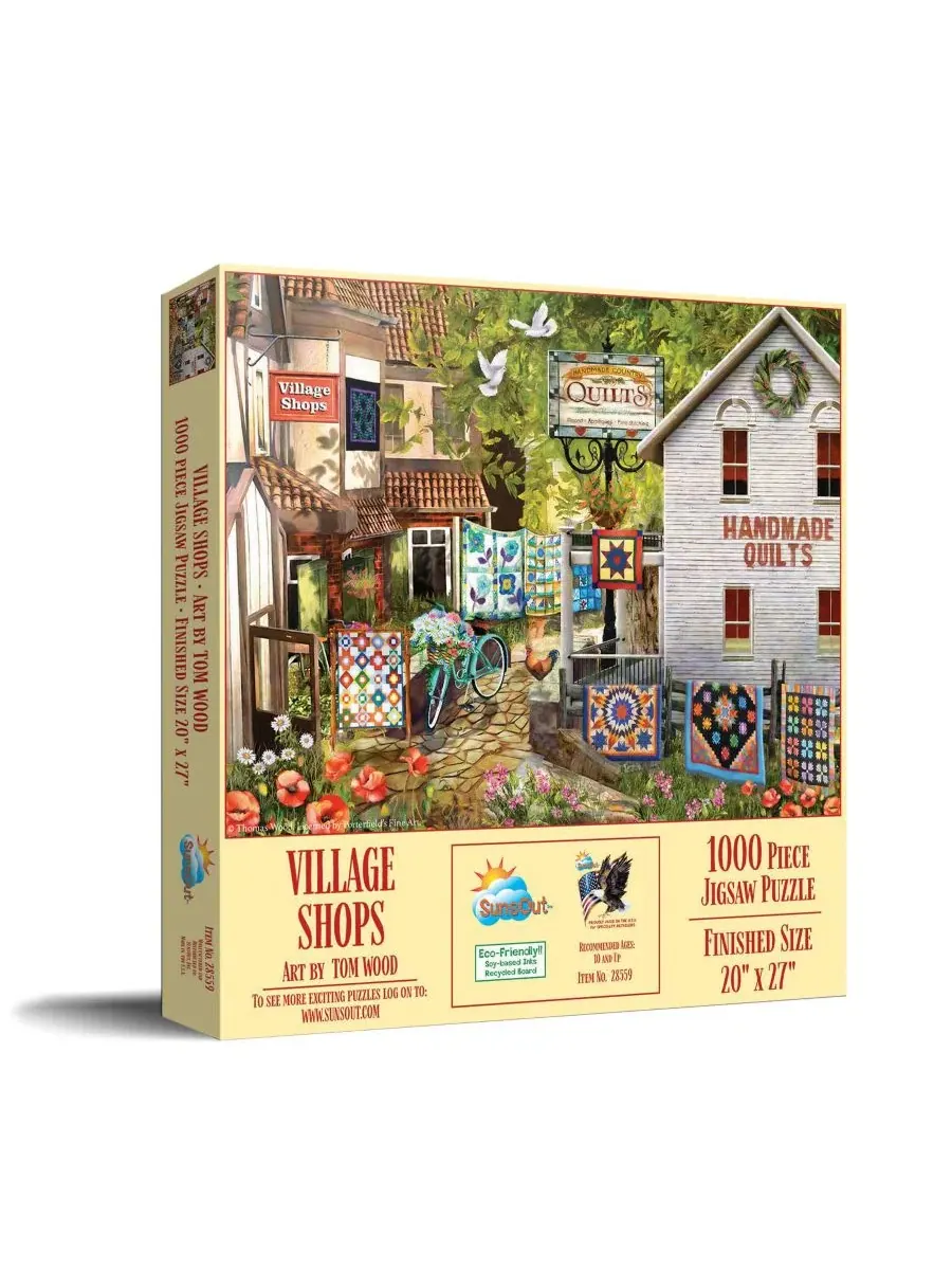 Пазл Village Shops на 1000 деталей для взрослых Sunsout