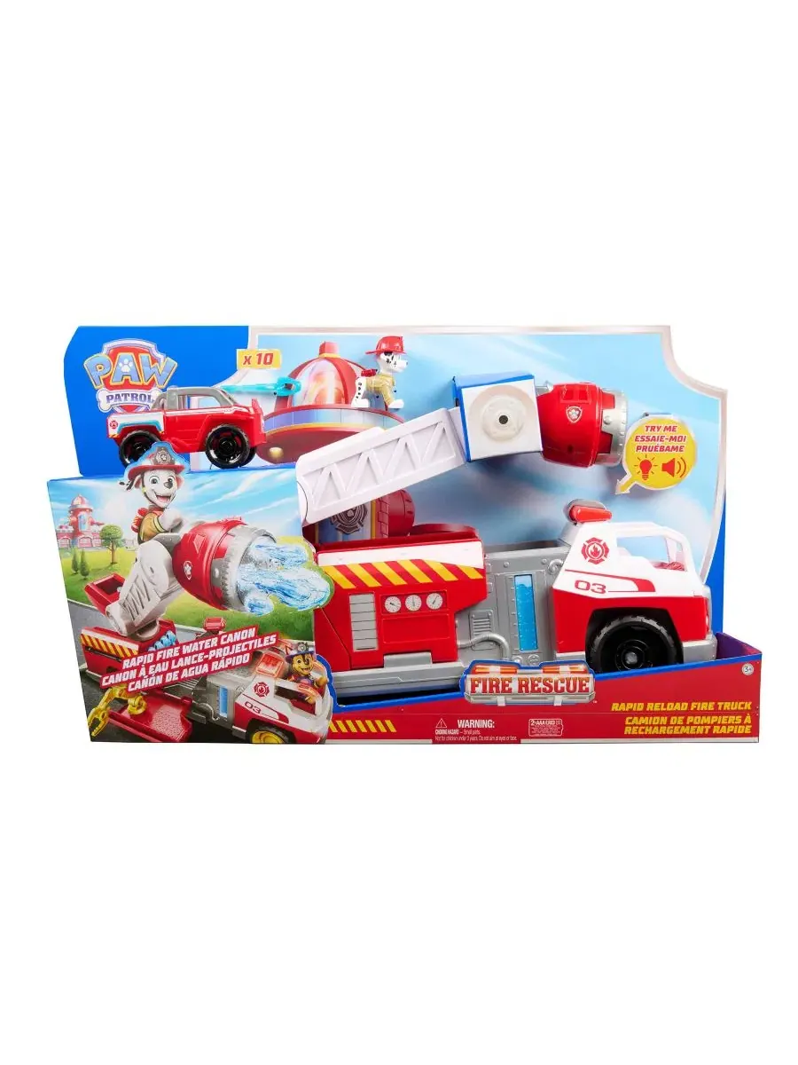 Игровой набор пожарной машины Fire Rescue Rapid Reload Fire Truck Paw Patrol — изображение 9 из 11, мульти
