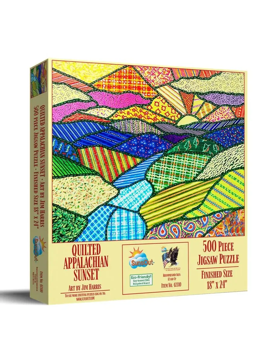 Пазл 500 деталей Quilted Appalachian Sunset SunsOut