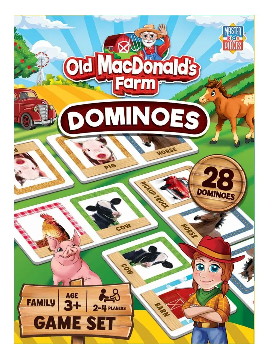 Набор домино MasterPieces «Ферма Старого Макдональда» для детей Masterpieces Puzzles