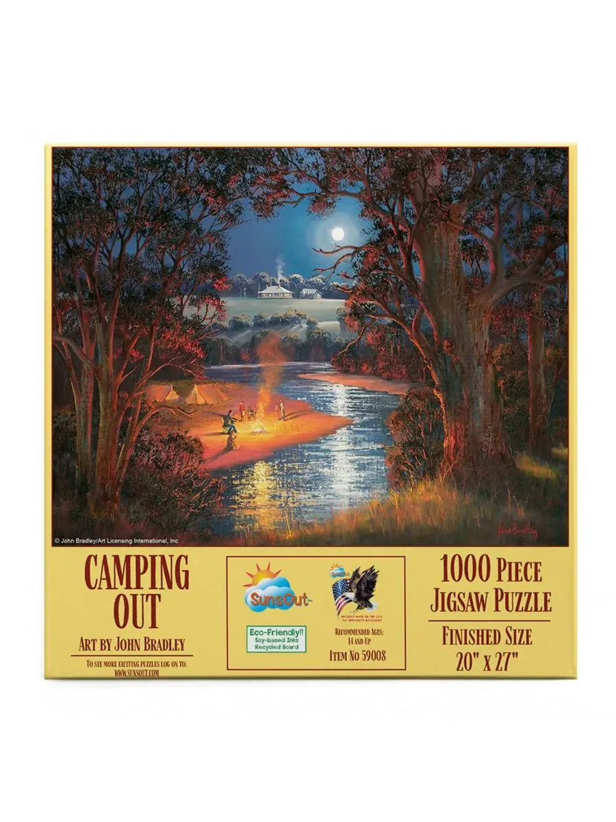Пазл 1000 элементов Camping Out SunsOut — изображение 2 из 5, нет цвета