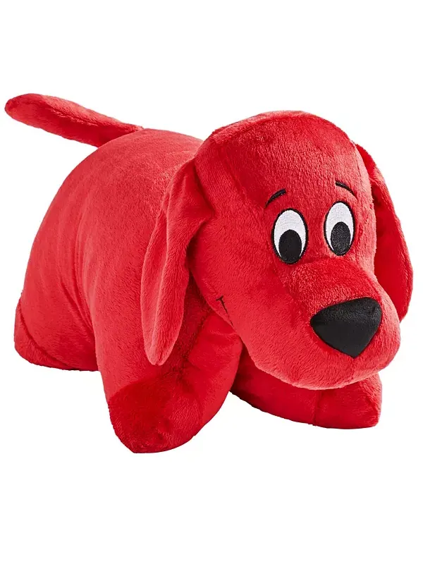 Мягкая игрушка в виде большого красного пса Схоластик Клиффорд Pillow Pets — красный