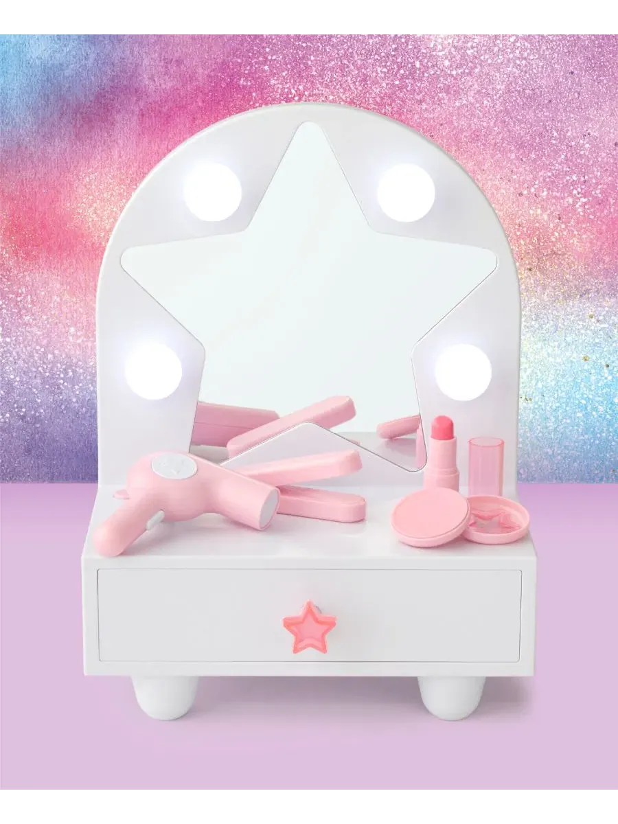 Игровой набор Starlight Glam Light-Up Vanity Playset Geoffrey'S Toy Box — изображение 2 из 8, нет цвета