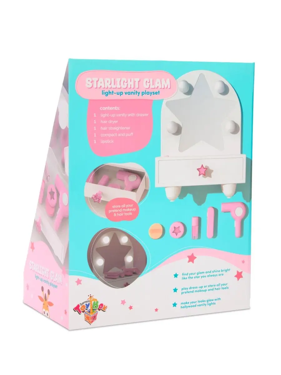 Игровой набор Starlight Glam Light-Up Vanity Playset Geoffrey'S Toy Box — изображение 8 из 8, нет цвета