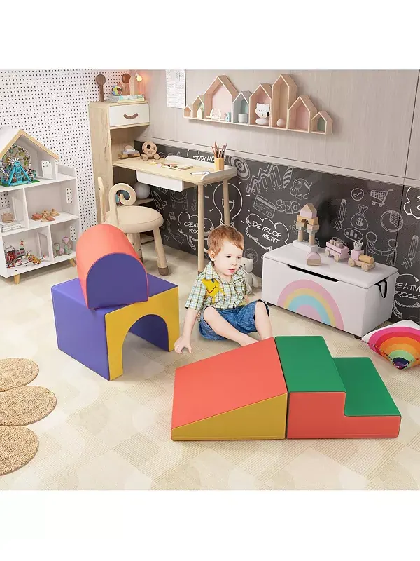 Игровой набор Soozier из 4 предметов для лазания и ползания, мягкий и безопасный, из пеноматериала — изображение 2 из 3