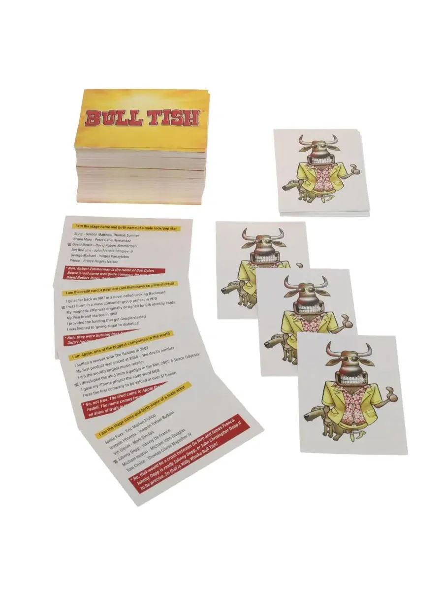 Bull Tish - это карточная игра, полная всяких интересных вещей! Tdc Games — изображение 3 из 7, нет цвета