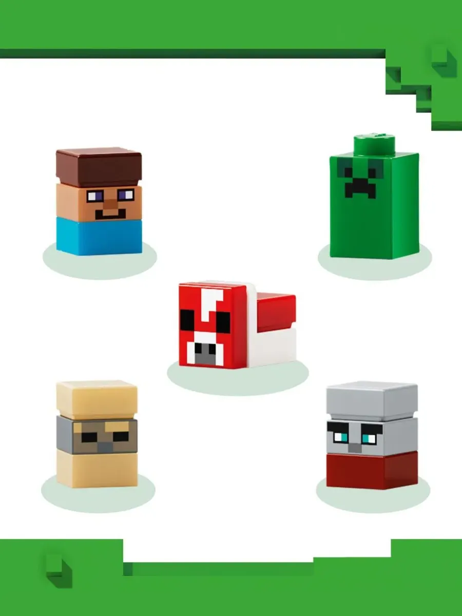 Конструктор Minecraft Mini Biomes, 21589, 797 деталей Lego — изображение 5 из 6, нет цвета