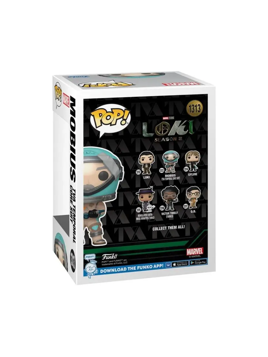 Фигурка Funko Pop "Локи, 2 сезон, Мобиус, классическая" — изображение 3 из 3, мульти