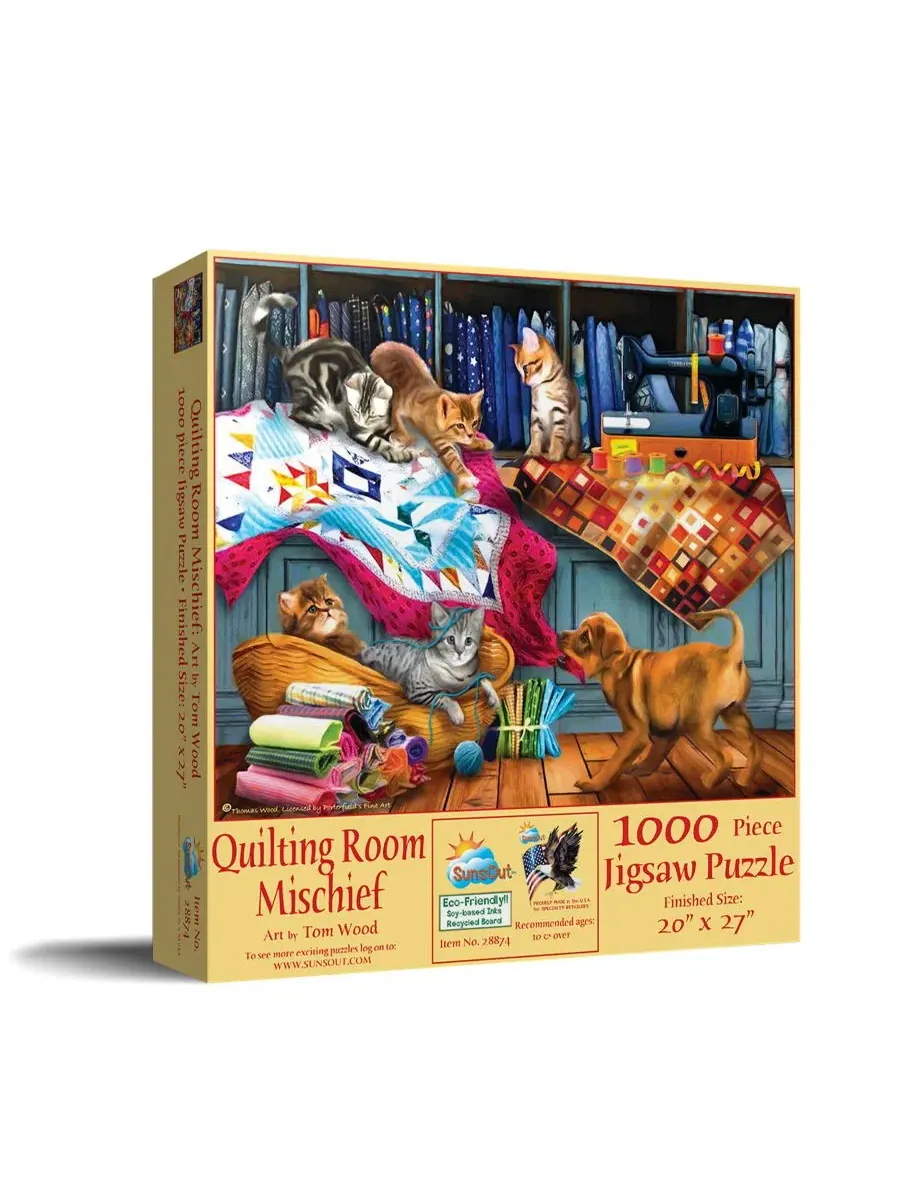 Пазл Quilting Room Mischief из 1000 деталей для взрослых Sunsout