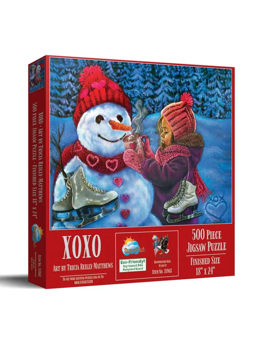 Пазл XOXO из 500 деталей для взрослых, рождественский Sunsout