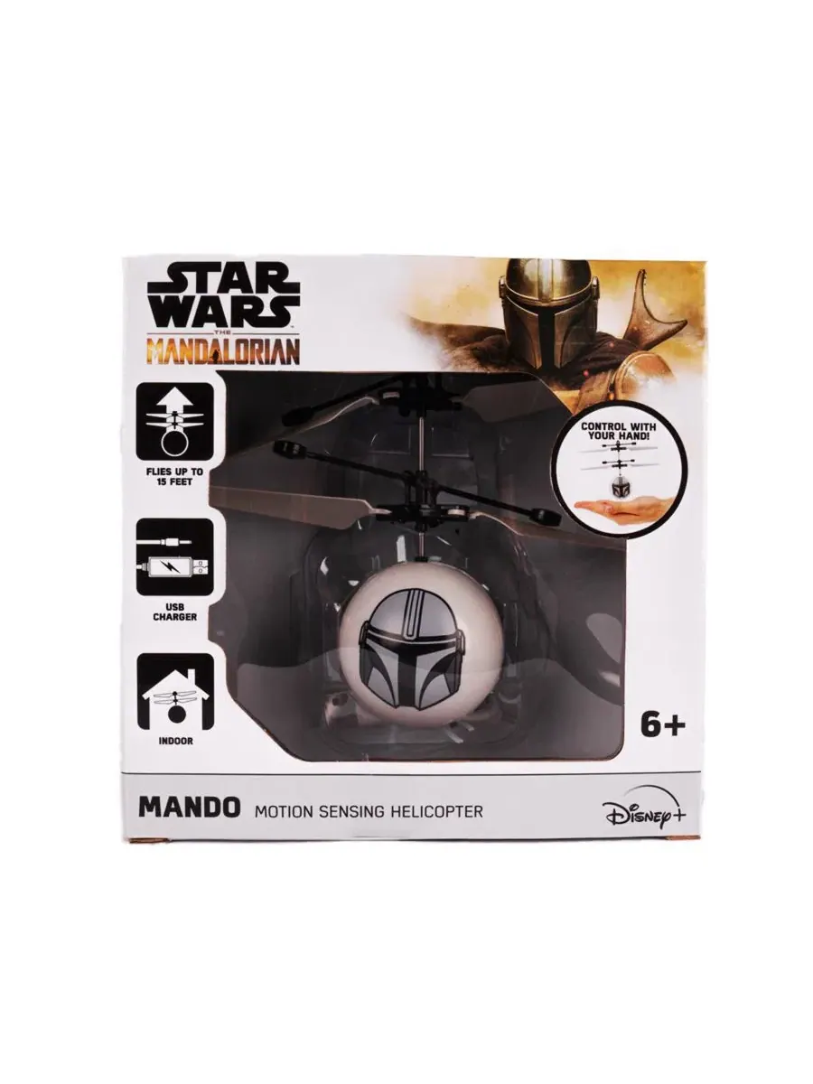 Радиоуправляемый игрушечный вертолет с ИК-сенсором парения Star Wars The Mandalorian Mando UFO Ball — изображение 3 из 3