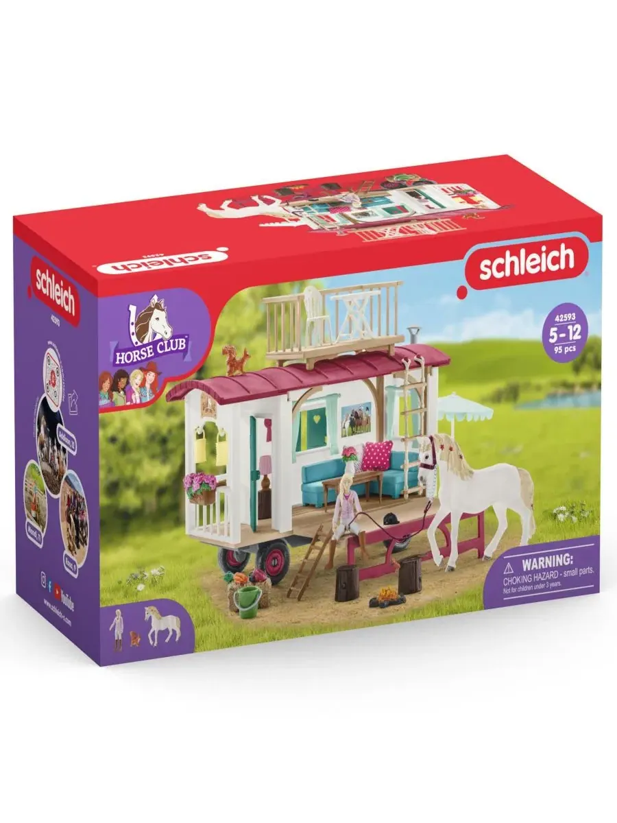 Игровой набор Schleich Horse Club Караван для тайных встреч — изображение 4 из 7, мульти