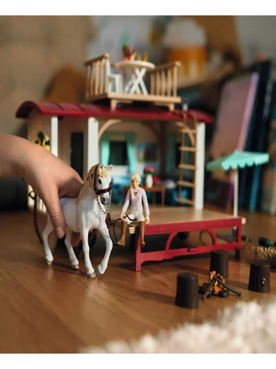 Игровой набор Schleich Horse Club Караван для тайных встреч — изображение 5 из 7, мульти