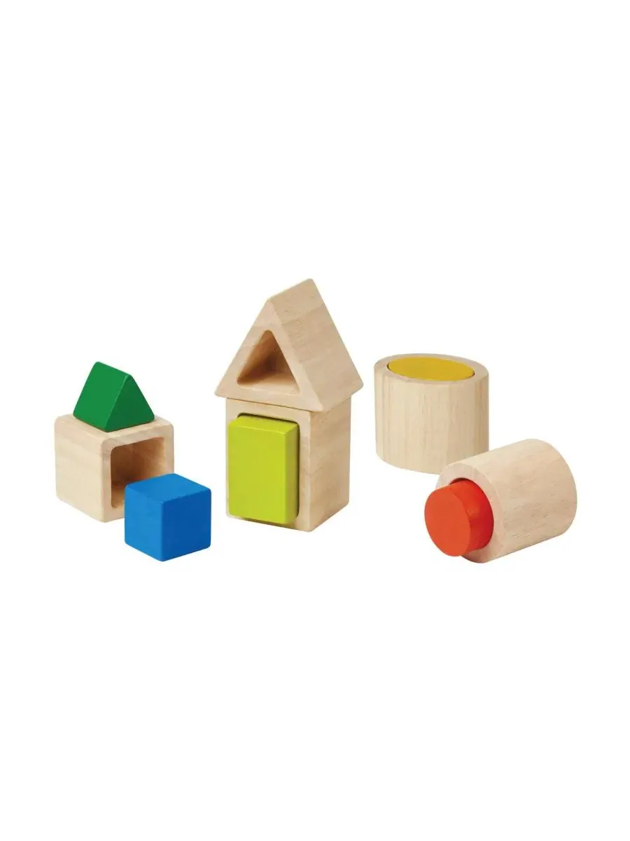 Геометрические блоки для сопоставления Geo Matching Blocks PlanToys — мульти