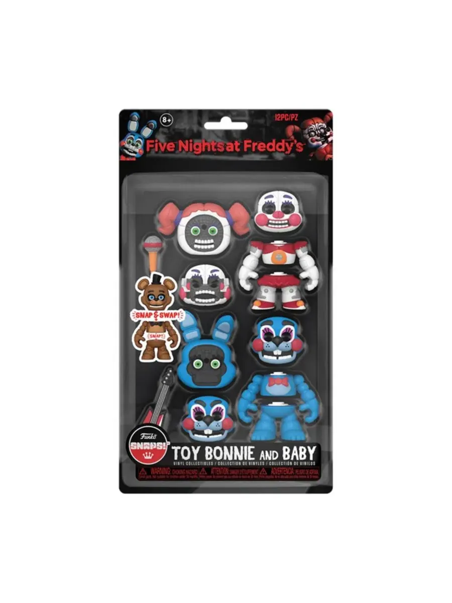 Набор фигурок Five Nights At Freddy's Snap Figure Set Toy Bon Bonnie and Baby Funko — изображение 4 из 5, нет цвета