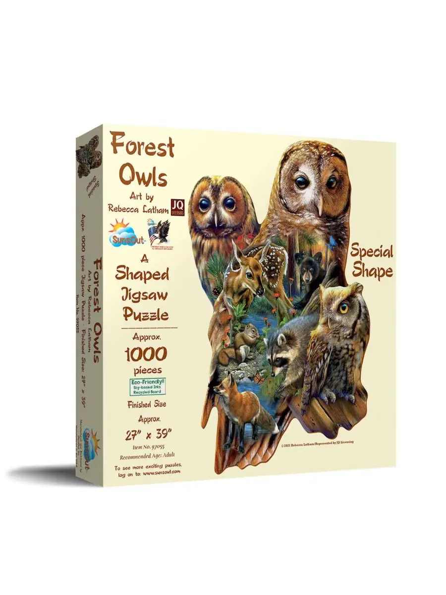 Пазл Forest Owls, 1000 деталей SunsOut