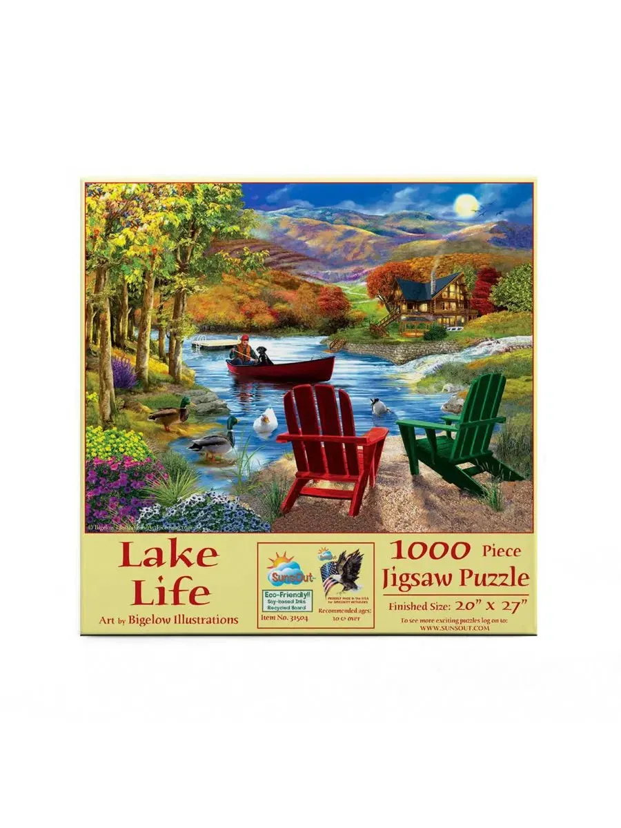 Пазл 1000 элементов Lake Life SunsOut — изображение 2 из 5, нет цвета