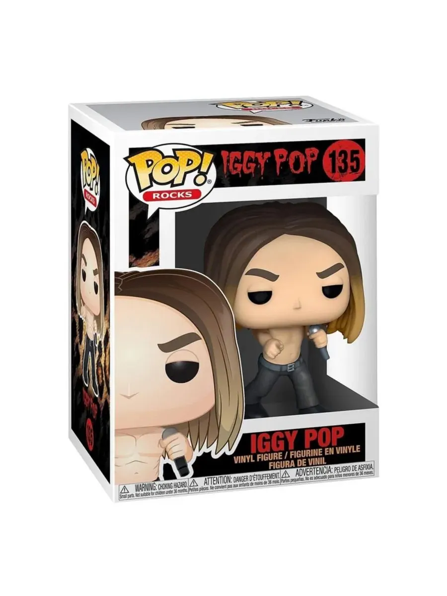 Виниловая фигурка Pop! Iggy Pop Funko, 10 см — изображение 2 из 6, нет цвета