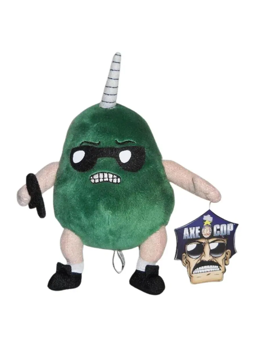 Плюшевая игрушка «Axe Cop Avocado» (25 см ) Mezco Toyz — изображение 2 из 4, нет цвета