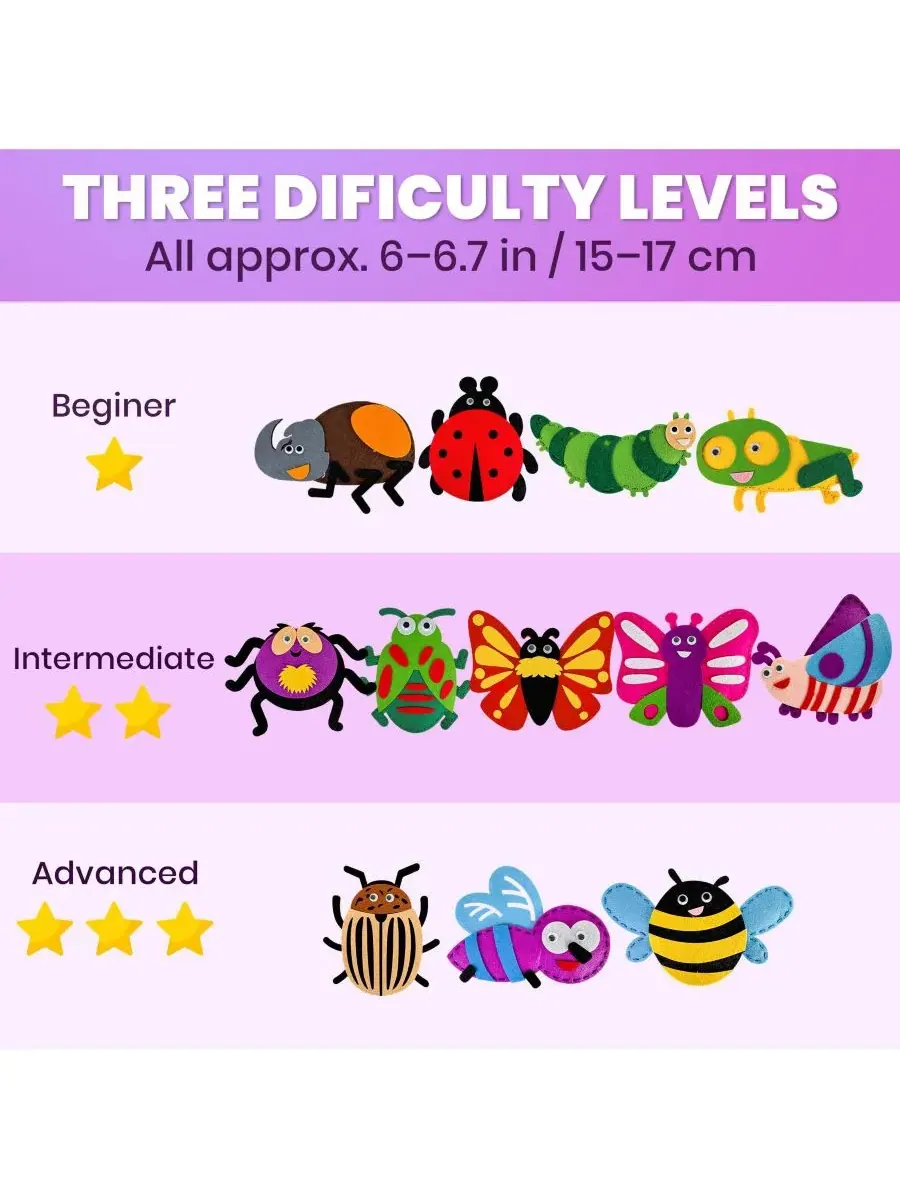 Набор для детского творчества для детей 4-8 лет: иголка и нитки для начинающих (12 предметов) — изображение 5 из 6