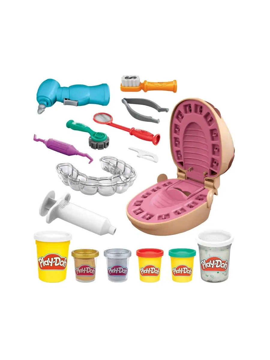 Игровой набор стоматолога Drill 'n Fill Dentist Play-Doh — изображение 4 из 7, нет цвета
