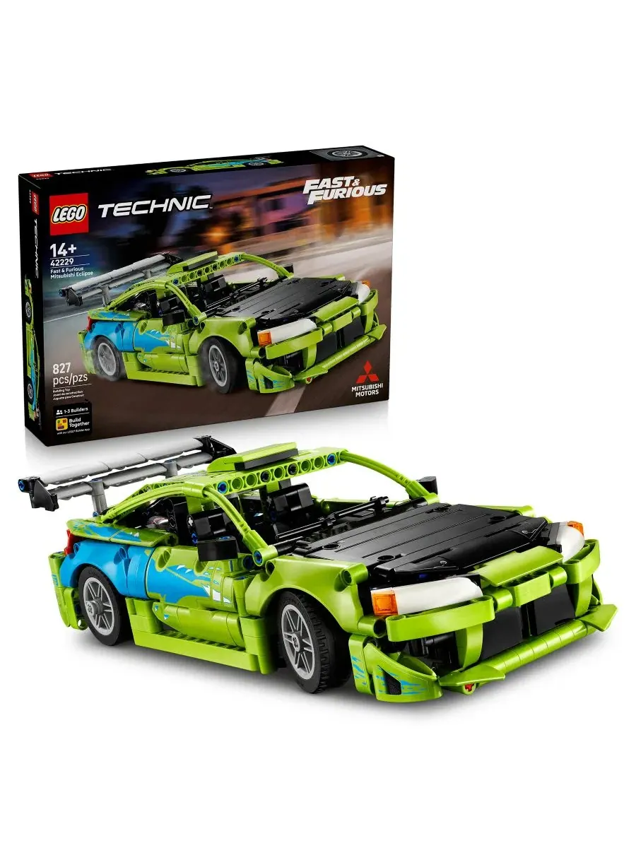 Конструктор LEGO Technic Fast and Furious Mitsubishi Eclipse Car 42229, 827 деталей LEGO