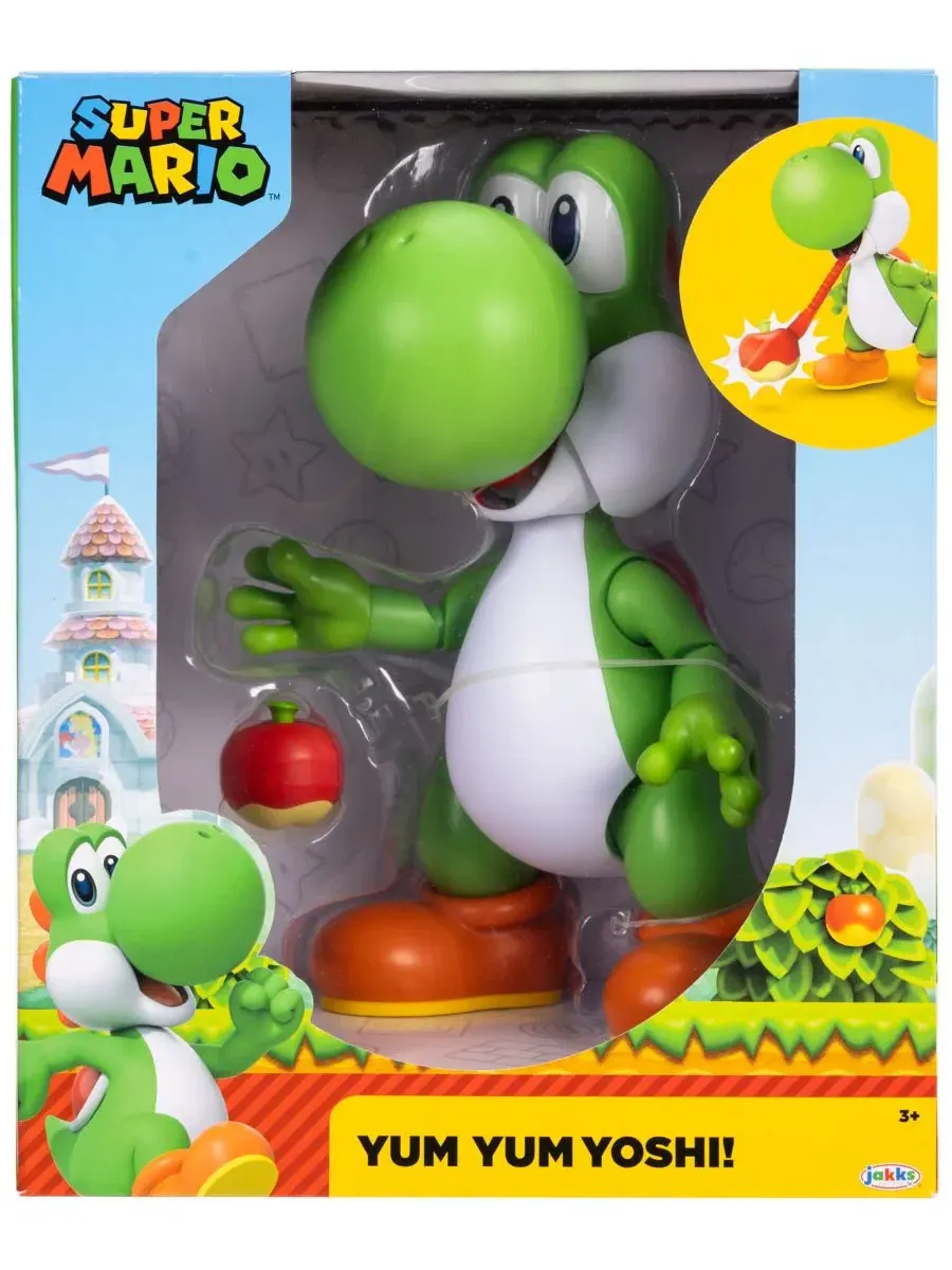 Фигурка Йоши 24 см с подвижными элементами, 2 предмета, Super Mario — изображение 3 из 3, нет цвета