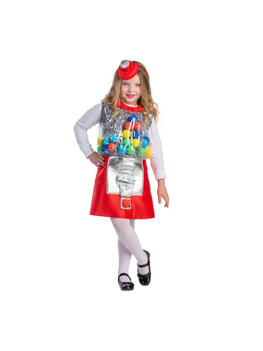 Костюм в виде автомата для жевательной резинки - для девочек Dress Up America