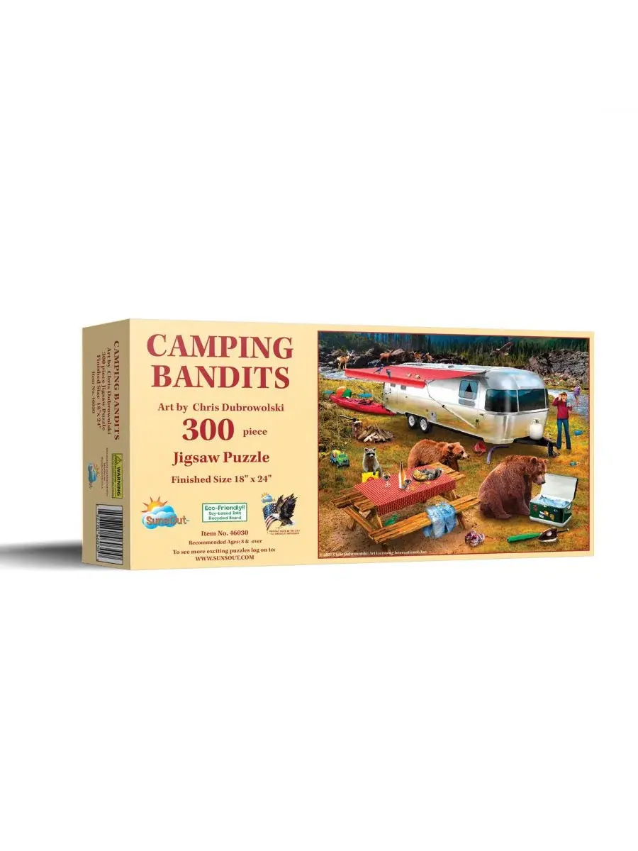 Пазл «Camping Bandits» из 300 деталей для взрослых Sunsout