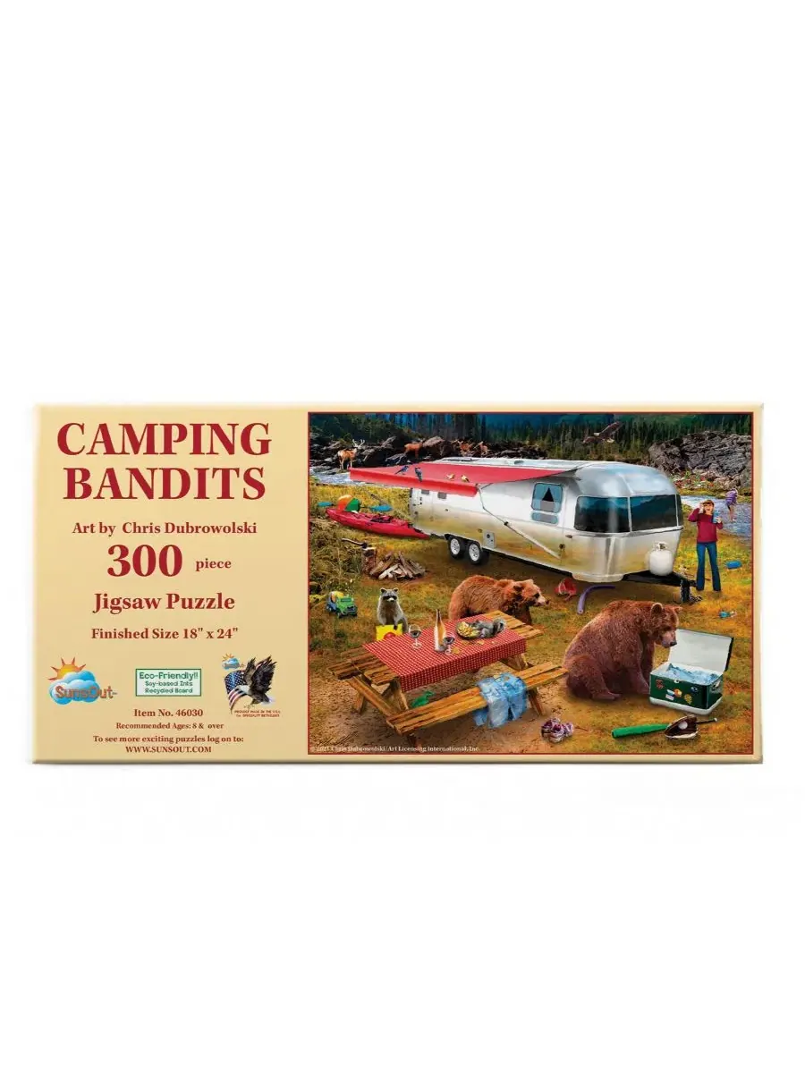 Пазл «Camping Bandits» из 300 деталей для взрослых Sunsout — изображение 2 из 5, нет цвета
