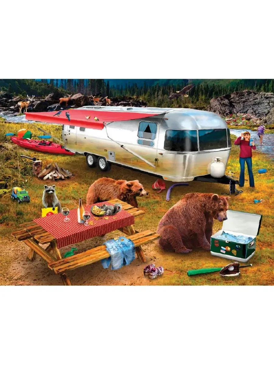 Пазл «Camping Bandits» из 300 деталей для взрослых Sunsout — изображение 3 из 5, нет цвета